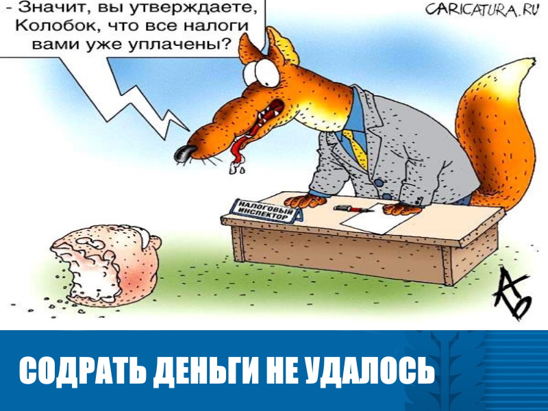 НАЛОГОВОЙ НЕ УДАЛОСЬ СОДРАТЬ ДВОЙНУЮ ГОСПОШЛИНУ