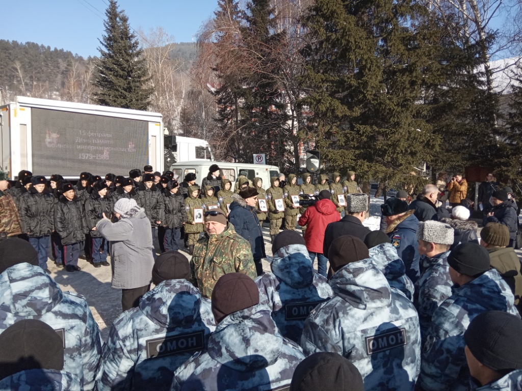 Участие в митинге, приуроченном к 30-летию вывода советских войск из Афганистана