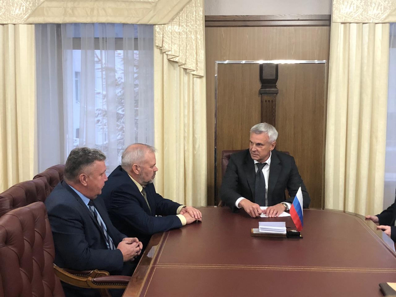 Сергей Плотников принял участие во встрече с губернатором региона Сергеем Носовым