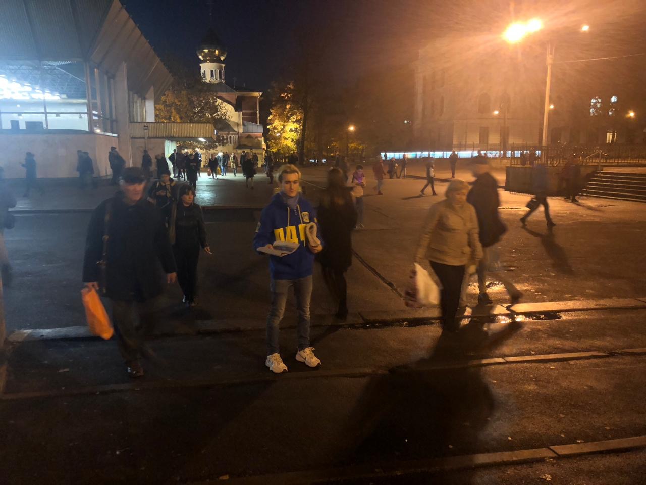 На "Политехнической" прошел агитационный пикет