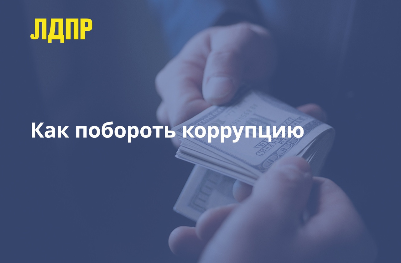 Владимир Жириновский рассказывает о том, как нужно бороться с коррупцией